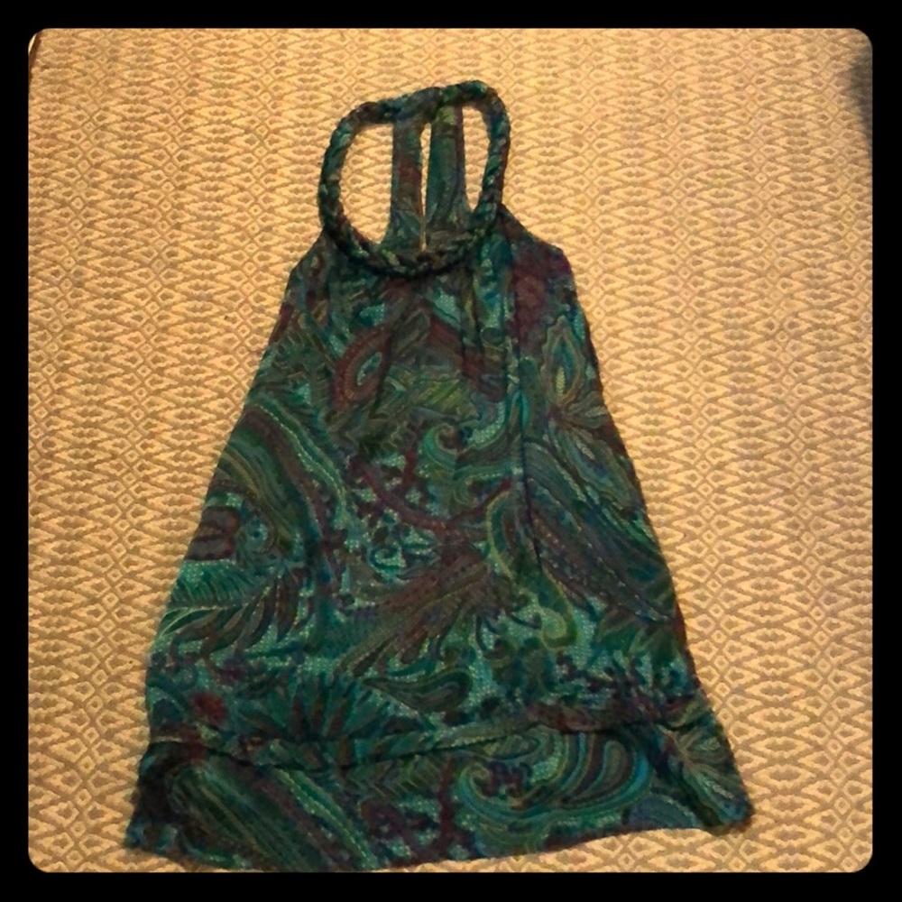 Calypso braised silk paisley print dress
